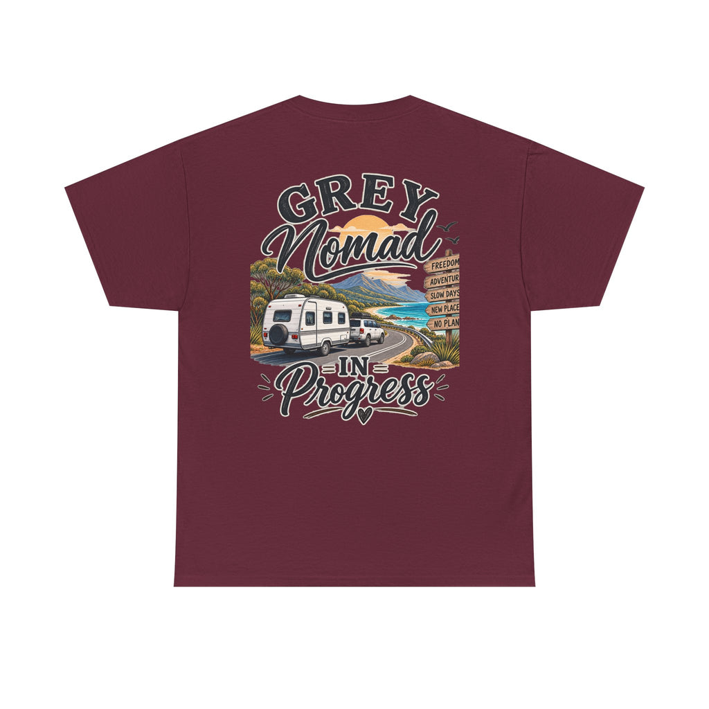 Grey Nomad T-Shirt | Caravan Lover Gift | Australian Road Trip & Retirement Travel Tee