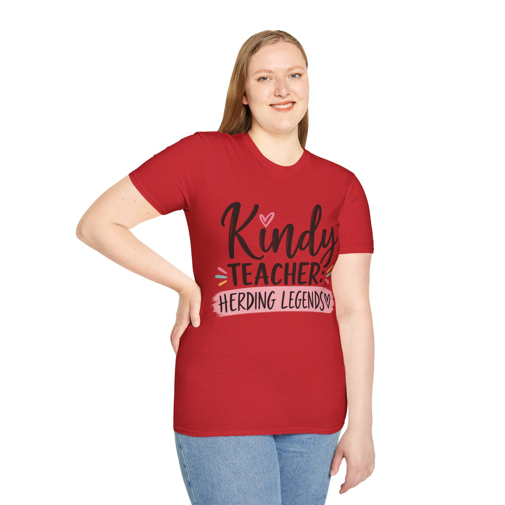 Kindy Teacher T-Shirt | Herding Legends Teacher Tee | Funny Early Childhood Educator Gift