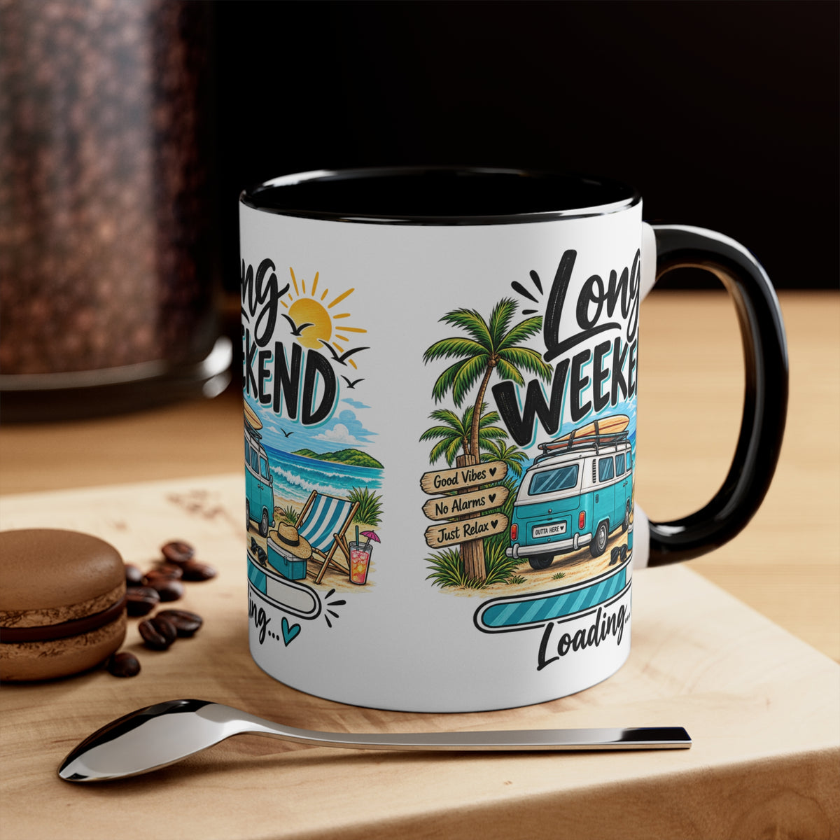 Long Weekend Loading Mug | Beach Lover Gift | Australian Holiday & Weekend Coffee Mug