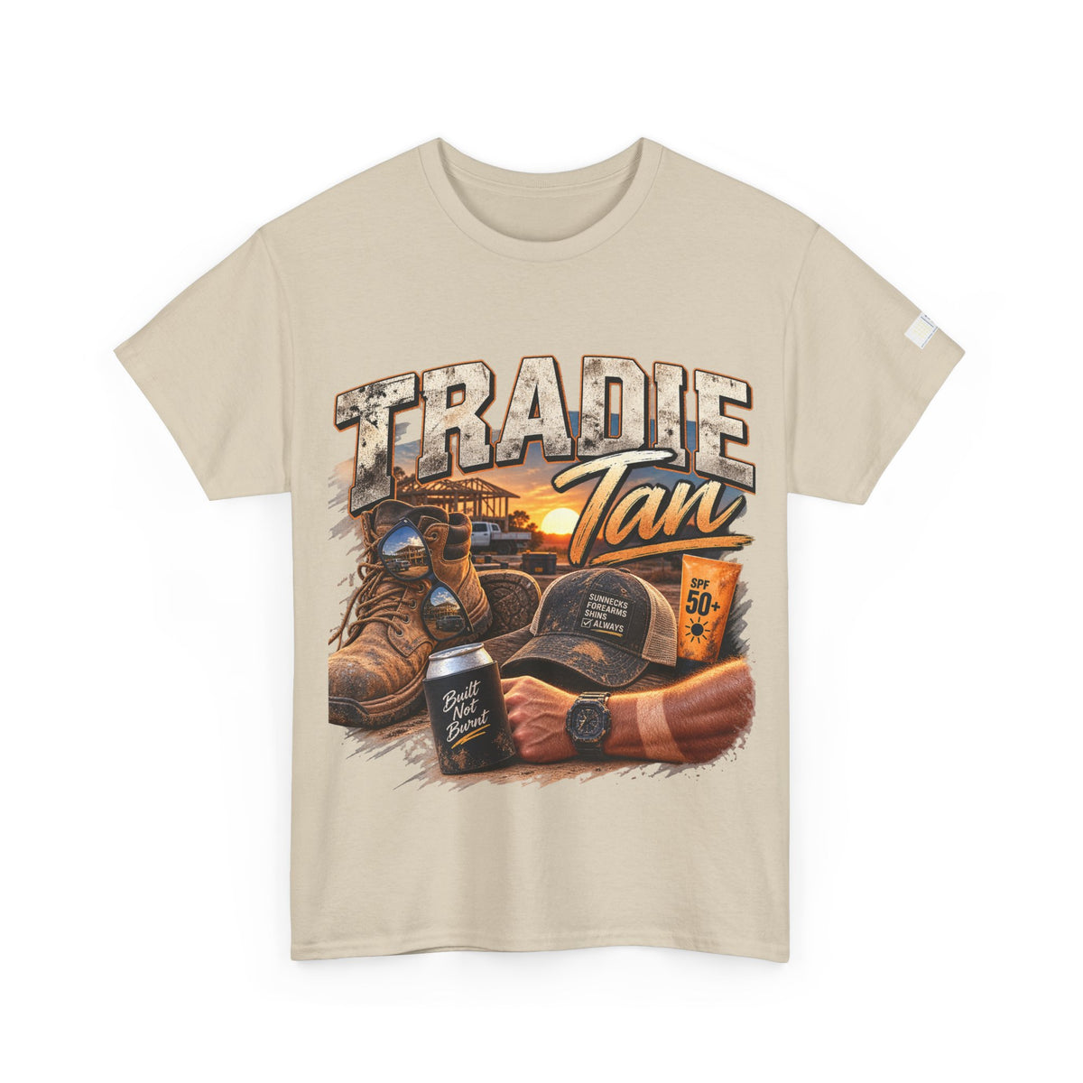 Tradie Tan T-Shirt | Funny Aussie Tradie Gift | Construction Worker Tee