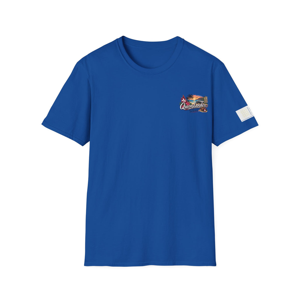 Queenslander Sunset Beach T-Shirt | Retro Tropical Surf van design