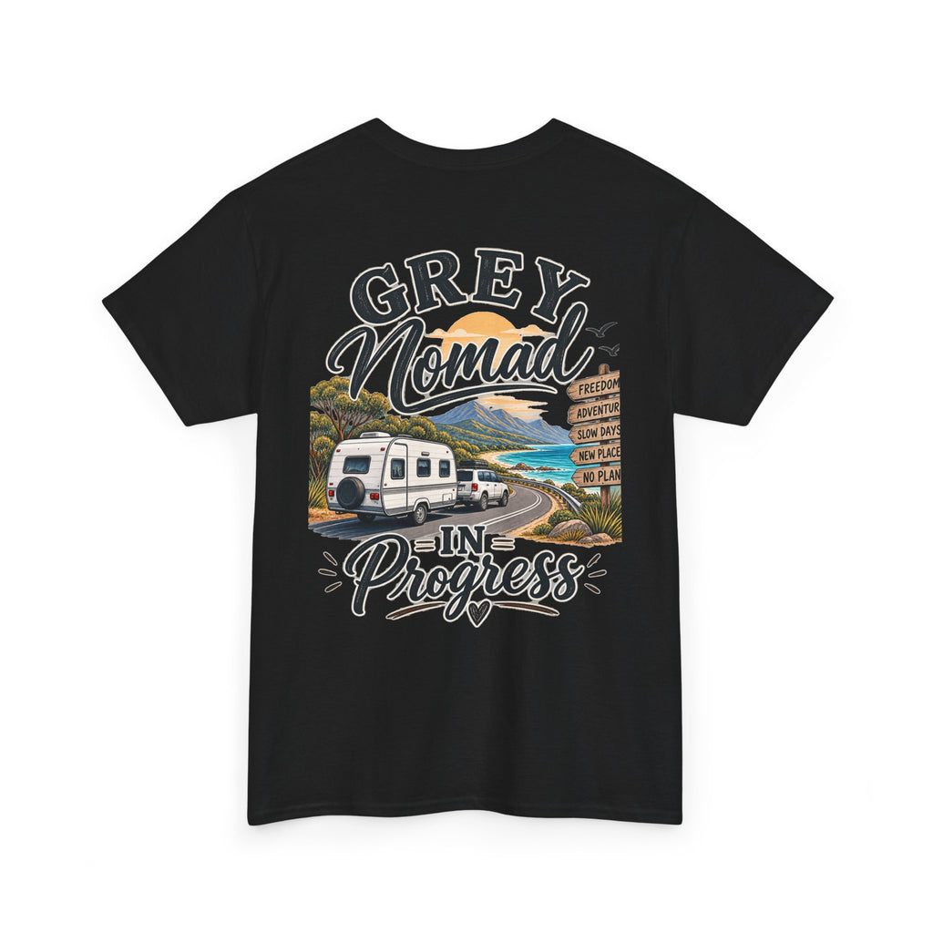 Grey Nomad T-Shirt | Caravan Lover Gift | Australian Road Trip & Retirement Travel Tee