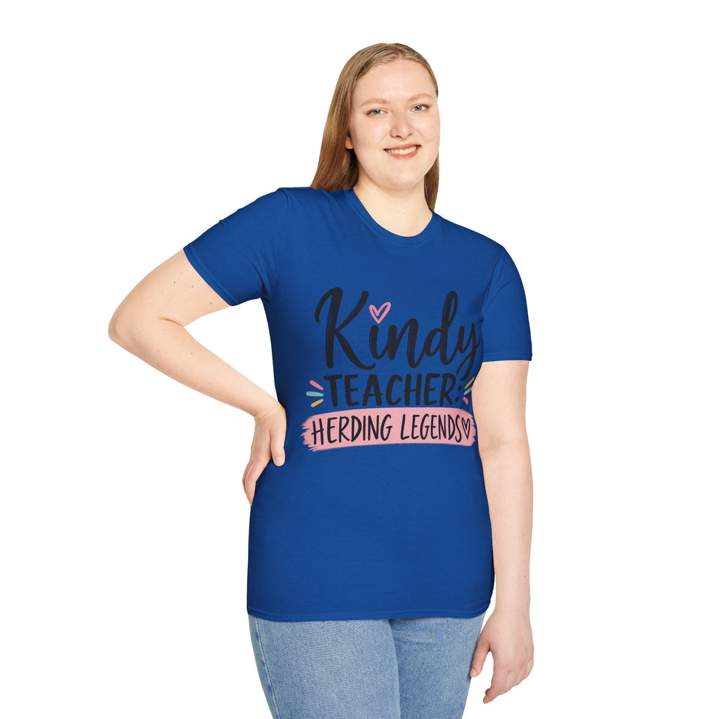 Kindy Teacher T-Shirt | Herding Legends Teacher Tee | Funny Early Childhood Educator Gift