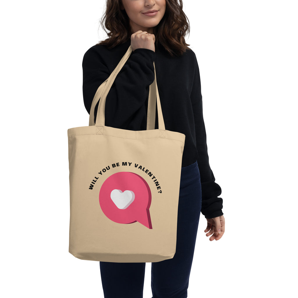 valentine day printed calico handle bag