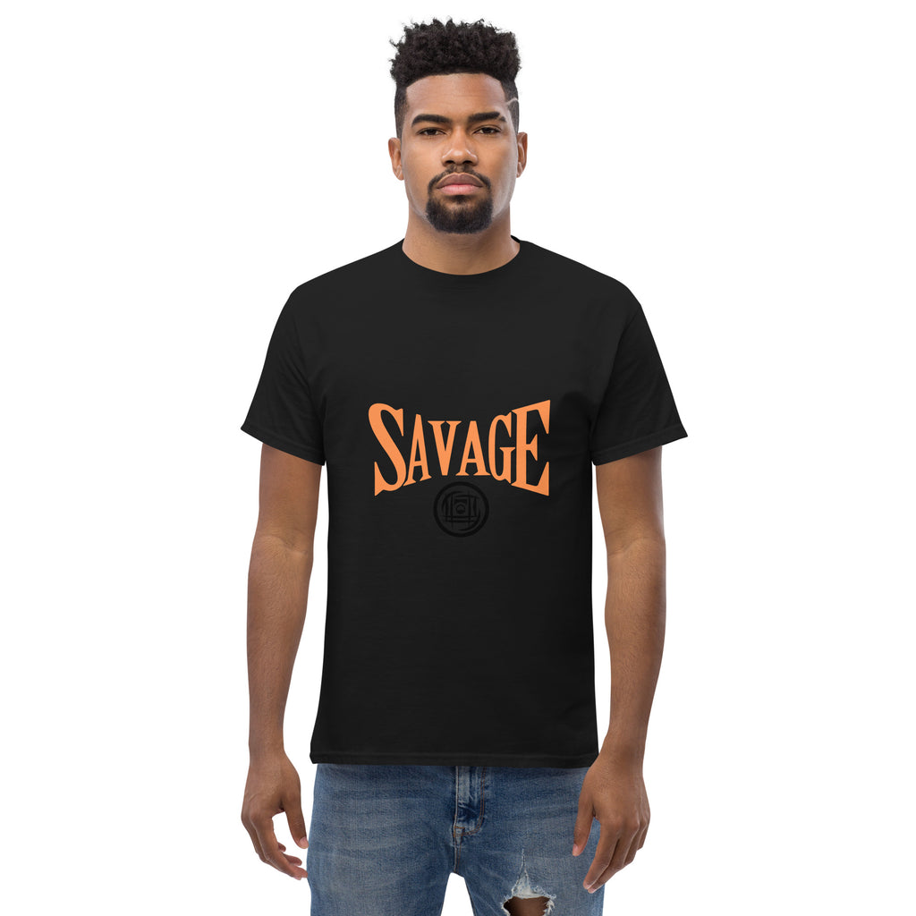 Man wearing a black t-shirt with 'Scuba Steve Scuba Squad' design on a white background