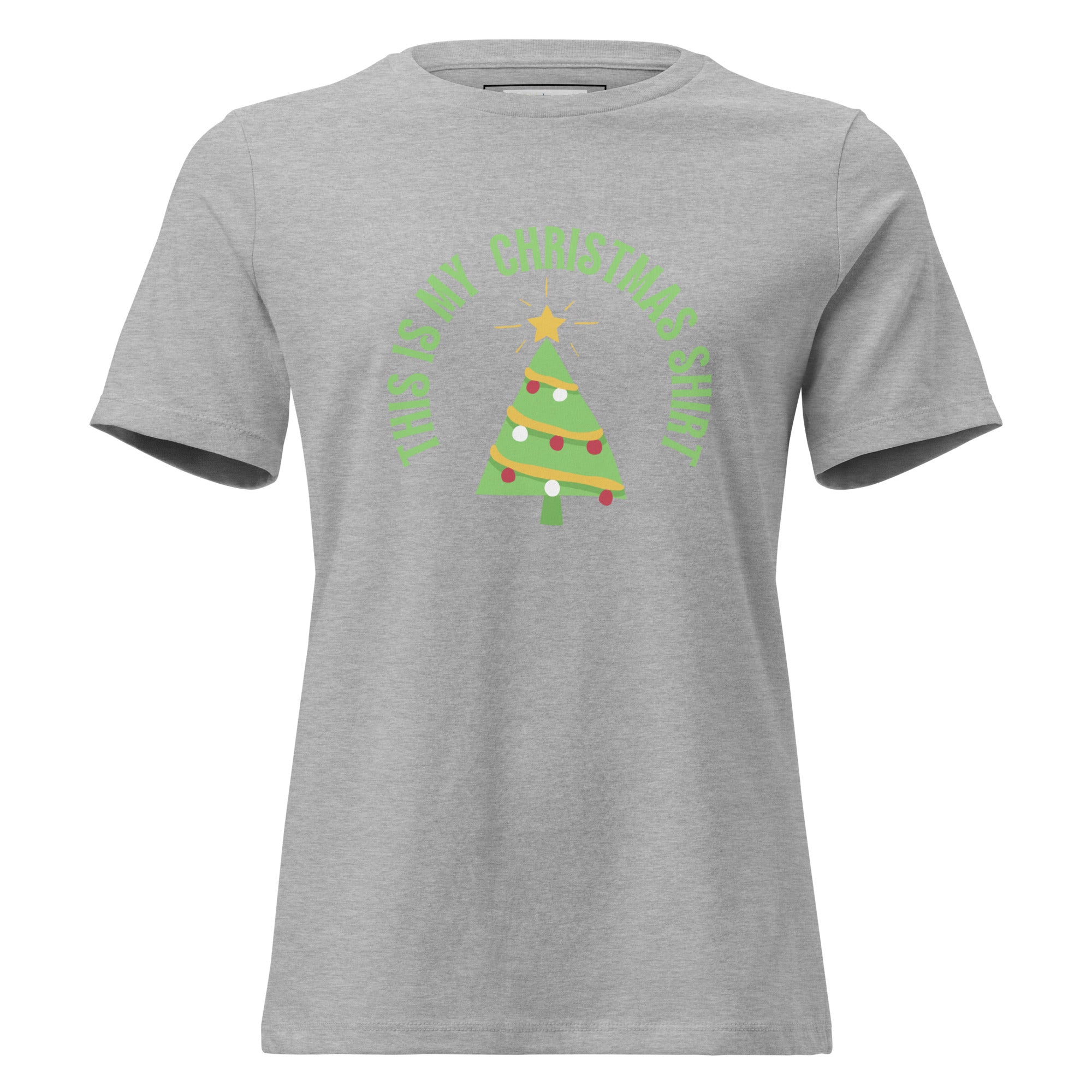Gray t-shirt with bluebird graphic and text on a white background